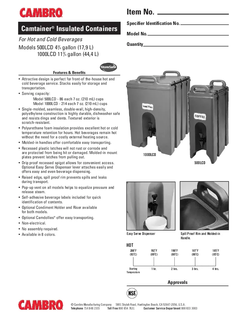 cambro-500lcd110-insulated-beverage-servers-5-gallon-specsheet-260719mzsu05.pdf