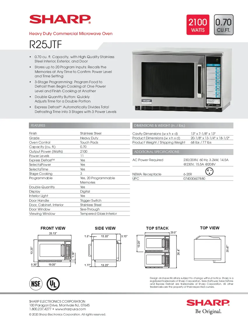sharp-r25jtf-microwave-oven-208v-2100-watts-programmable-specsheet-260719klvs5l.pdf