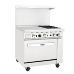 Atosa USA , AGR-2B24GL, 36" Combination Gas Range
