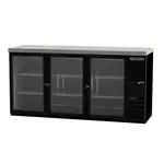 Beverage Air , BB72HC-1-FG-S-27, Back Bar Cabinet, Refrigerated