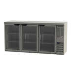 Beverage Air , BB72HC-1-G-S-27, Back Bar Cabinet, Refrigerated