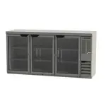 Beverage Air , BB72HC-1-G-S-27, Back Bar Cabinet, Refrigerated