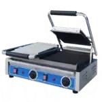 Globe , GSGDUE10, Sandwich / Panini Grill, 240V, Electric, Smooth