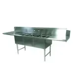 John Boos , DT3PB18244-2D24L, Dishtable, With Potsinks