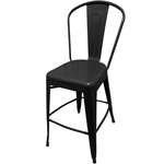 Oak Street , OD-BM-0001-BLK, Bar Stool, Outdoor